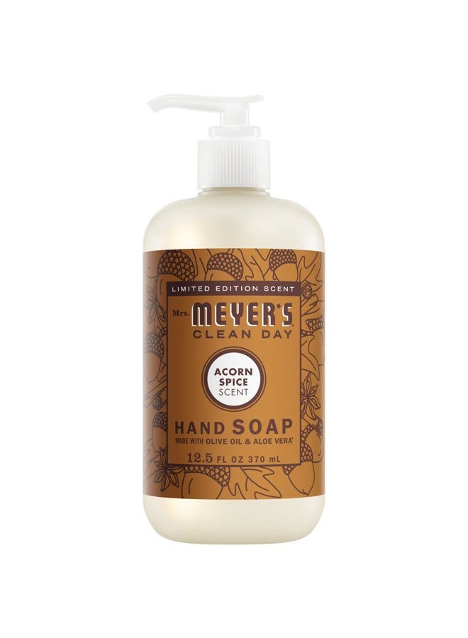 Mrs. Meyer's CLEAN DAY Hand Soap, Made with Essential Oils, Biodegradable Formula, Acorn Spice, 12.5 fl. Oz - Image 1